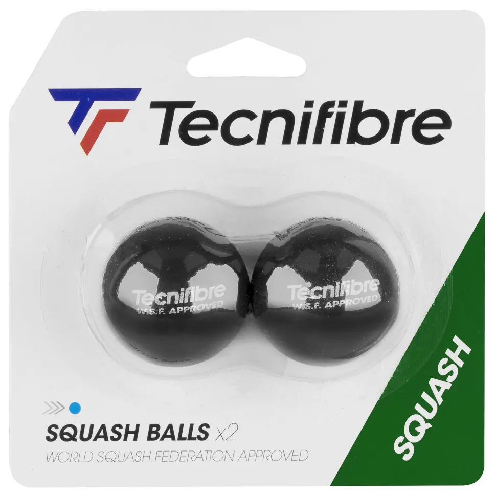 Tecnifibre BALLES SQUASH POINT BLEU PAR 2