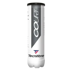Tecnifibre COURT : 1 TUBE DE 4 BALLES DE TENNIS