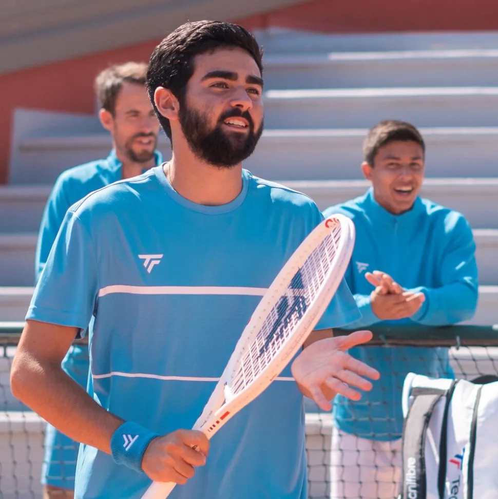 Homme Tecnifibre TEAM TECH TEE AZUR