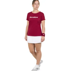 Femme Tecnifibre W. TEAM COTTON TEE CARDINAL