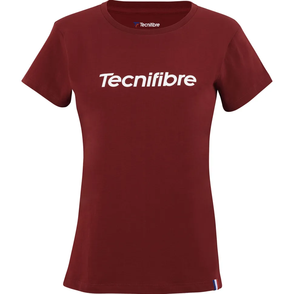 Tecnifibre W. TEAM COTTON TEE CARDINAL JUNIOR