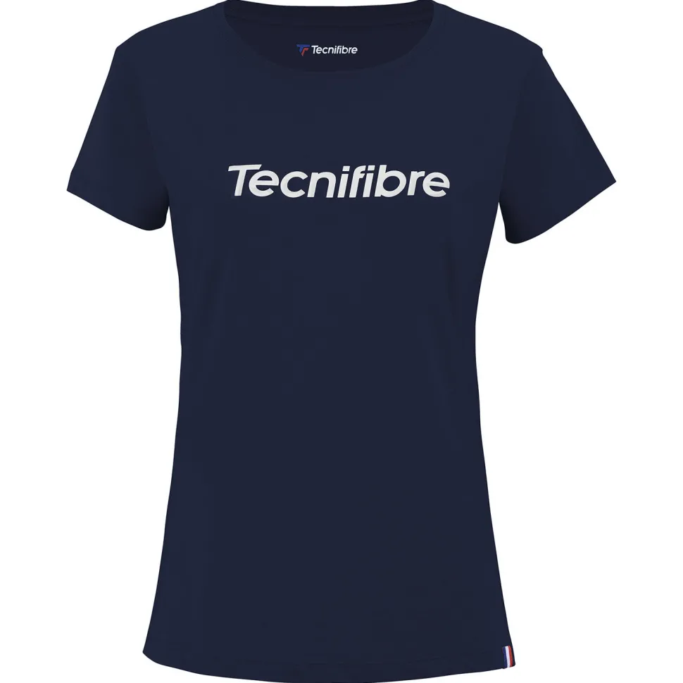 Femme Tecnifibre W. TEAM COTTON TEE MARINE