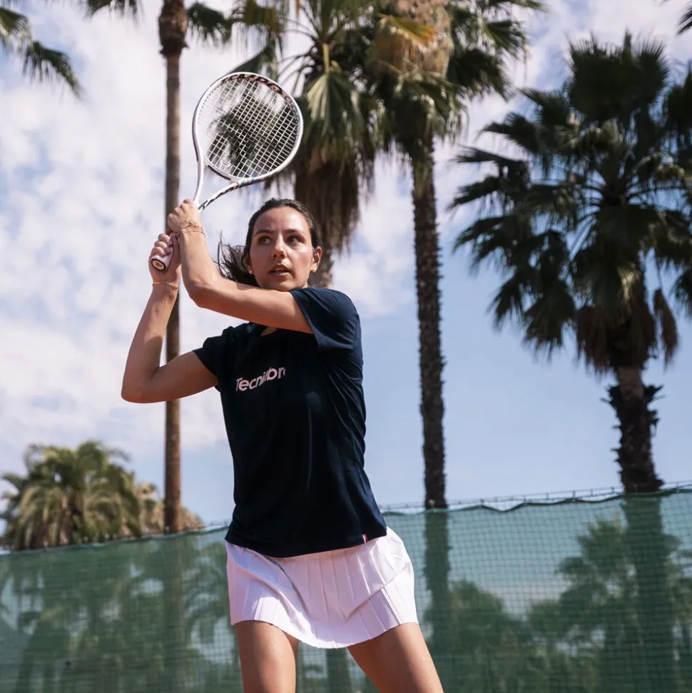 Femme Tecnifibre W. TEAM COTTON TEE MARINE