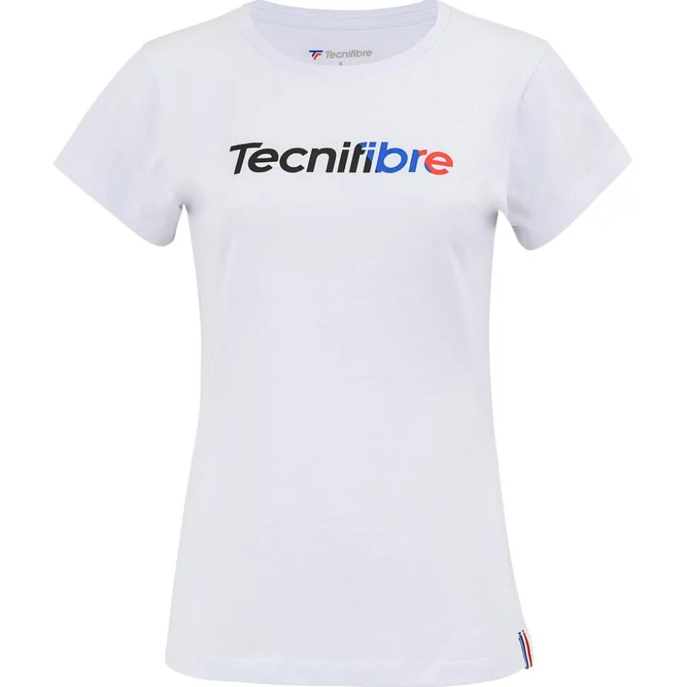 Femme Tecnifibre W. TEAM COTTON TEE WHITE