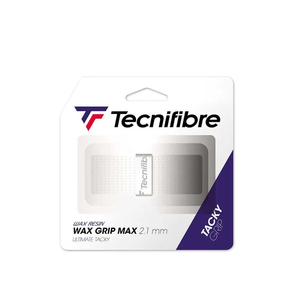 Tecnifibre WAX MAX GRIP WHITE (boîte de 12 packs d'1 grip)